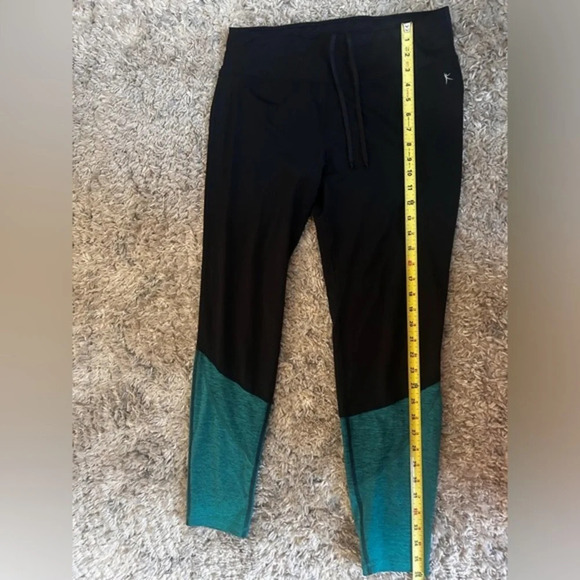 Women's Danskin Now Fitted Leggings Size Large (12-14) black with Green - Picture 12 of 13